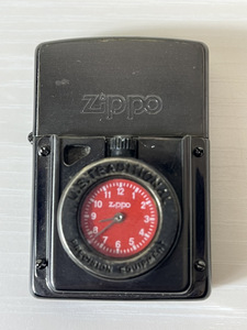 3105-05★ZIPPO/ジッポ タイムライト 時計付き オイルライター 喫煙具 ブラック★