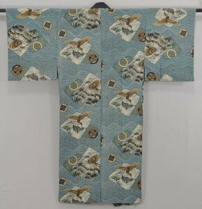 ^... house Y4-04-26 man Moss long kimono-like garment hawk . single 132.