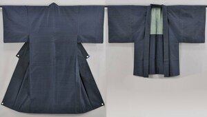 ^... house Y4-04-35 men's Ooshima pongee ensemble 141. navy blue series [166.]