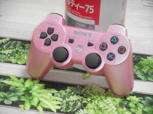 即決　PS3　美品　キャンディピンク　デュアルショック3　コントローラ