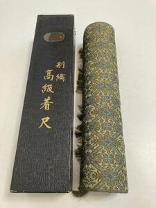 反物◆別織 高級着尺 着物◆正絹 未使用 箱入り◆ハンドメイド・生地・手芸材料・小物作成用・布地・オリエンタル柄・グリーン・緑・シルク