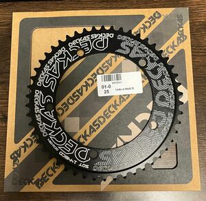 【新品】DECKAS シングル用 チェーンリング 50T PCD144 厚歯 1/8 ピスト BMX