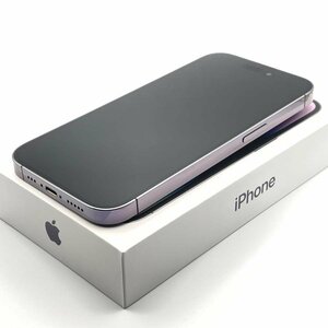 中古品 Apple アップル iPhone 14 Pro 256GB Deep Purple SIMロックなし SIMフリー