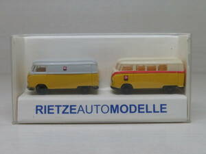 ワーゲンバス　２台セット　①　VW T1 BUS　KASTEN　リーツェ　RIETZE　1/160