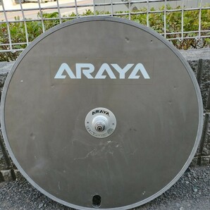 ARAYA ディスクホイール チューブラー 700c サンツアースプロケ7sの画像2