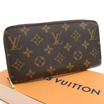 ルイヴィトン ジッピーウォレット 長財布 M60017 モノグラム キャンバス ブラウン LOUIS VUITTON_画像1