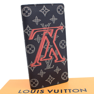 未使用品 ルイヴィトン ポルトフォイユ ブラザ 二つ折り長財布 M62893 モノグラムインク LOUIS VUITTON