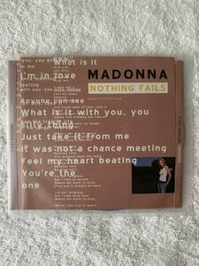 CD★MADONNA★Nothing Fails★Made in U.S.A★USED