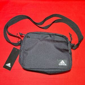 * tag attaching unused * adidas Adidas shoulder bag sakoshu Mini bag pochette body bag black man woman (03256A