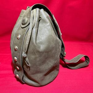 * beautiful goods *ANDREA MABIANI Andre ama Via -ni leather shoulder bag original leather bucket bag leather bag man woman (03196A