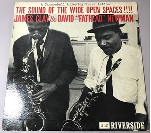 [USA RIVERSIDE 12-327 深溝]ジェームス・クレイ&デイヴィド・ニゥーマン/THE SOUND OF THE WIDE OPEN SPACES!!!!