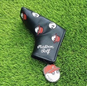 MALBON GOLF ヘッドカバー　マルボンゴルフ　マルボン　黒　ピン