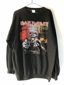 アイアンメイデン IRON MAIDEN トレーナー　NWOBHM UK メタル A REAL DEAD ONE 黒 ブラック X-Large スウェット