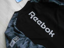 ◆センス抜群！【 Reebok / リーボック 】長袖！ストレッチ／クルー・スエット◆BK×迷彩/M_画像4