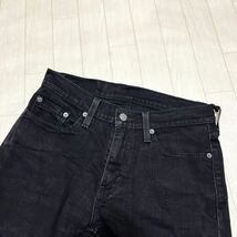 11★ Levi's 514 リーバイス デニムパンツ ジーンズ ボトムス W29 L32 メンズ ブラック_画像3