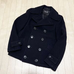 11* zucca Zucca pea coat half coat made in Japan S men's navy 