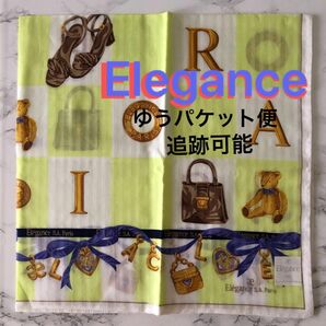 Elegance エレガンス　お洒落なベアー柄ハンカチ　新品未使用　ゆうパケット便