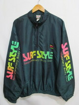 ♪ヴィンテージ 80s SURF STYLE サーフスタイル ハーフジップナイロンジャケット・Size ONE SIZE 古着 ビンテージ_画像1