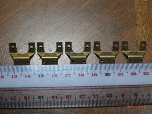 * postage 230 jpy * unused * Manufacturers unknown railroad model O gauge parts parts brass made reversal machine installation pcs 5 piece Junk 