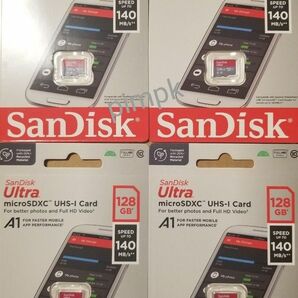 サンディスク microSDXC UHS-Ⅰ 128GB 140MB/秒 SanDisk Ultra マイクロSD