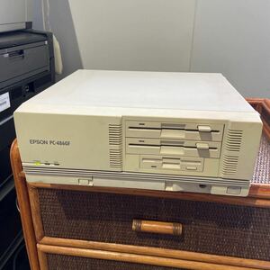 通電OK！EPSON エプソン PC-486GF (PC-486GF5) パソコン 本体のみ レトロ 現状品 ジャンク 