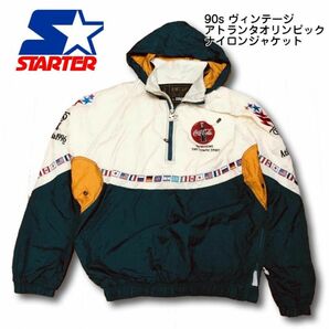 STARTER スターター 90s ヴィンテージ アトランタオリンピック 古着 ハーフジップ