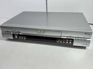 ★格安出品！！ Panasonic パナソニック 松下電器 NV-HX33G SUPER DRIVE VHS ビデオ DVD 一体型 プレーヤー シルバー 02年製 映像機器 G405