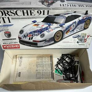 ★コレクター必見！！ KYOSHO PORSCHE 911 GT1 ポルシェ ラジコンカー 箱付き 訳有 備品付き コレクション 車 おもちゃ ジャンク 趣味 G480の画像10