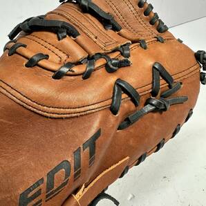 ★コレクター必見！！ Rawlings ローリングス EDIT CAPTURED ファーストミット 内野手用 軟式/硬式 野球 グローブ 茶 スポーツ用品 G409の画像3