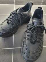 BOTTEGA VENETA ボッテガベネタ LACE-UPSPEEDSTER TRAINERS IN STORM CUIR メンズ スニーカー 靴 42 27cm相当_画像3