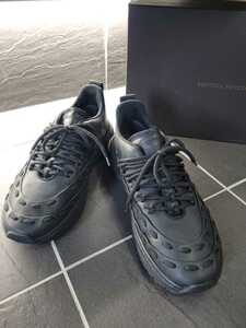 BOTTEGA VENETA ボッテガベネタ LACE-UPSPEEDSTER TRAINERS IN STORM CUIR メンズ スニーカー 靴 42 27cm相当