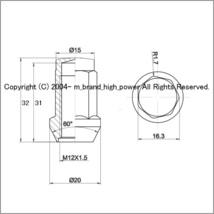 限定特価 全国送料込 ヘプタゴンフルロックナット20個セット M12x1.5 トヨタ レクサス マツダ ホンダ 三菱 レッド/赤 2_画像2