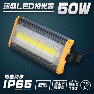 【送料無料】 未使用 LED投光器 50W 屋外 防水 作業灯 防犯 ワークライト 看板照明 昼光色 コンセント付 一年保証