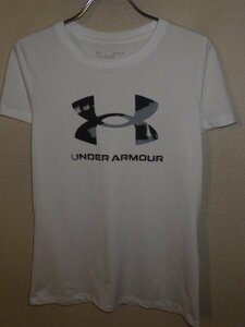 z4611UNDERARMOUR★アンダーアーマー★プリントＴシャツ★サイズＭ★スポーツに★激安★送料格安