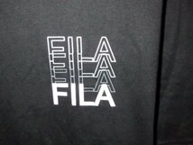 z4285FILA★フィラ★プリントTシャツ★サイズL★黒色★人気★激安★送料格安_画像2