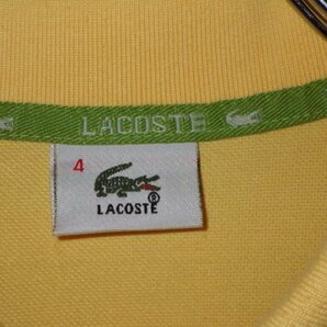 z4528LACOSTE★ラコステ★ロゴ刺繍★ボーダー柄★半袖ポロシャツ★サイズ4★人気★激安★送料格安の画像3