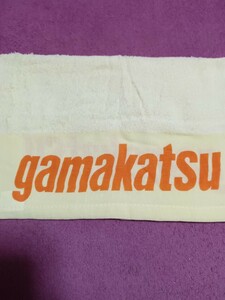 非売品　未使用　Gamakatsu がまかつ タオル　黄色　イエロー