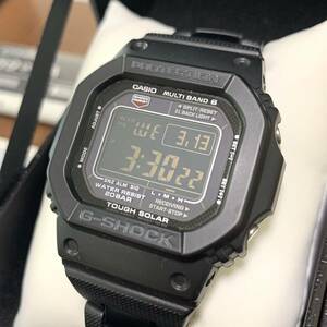 ほぼ未使用 稼働 G-SHOCK GW-M5610BC-1JF タフソーラー 電波受信 電波ソーラー ブラック 反転液晶 メタルコアバンド 