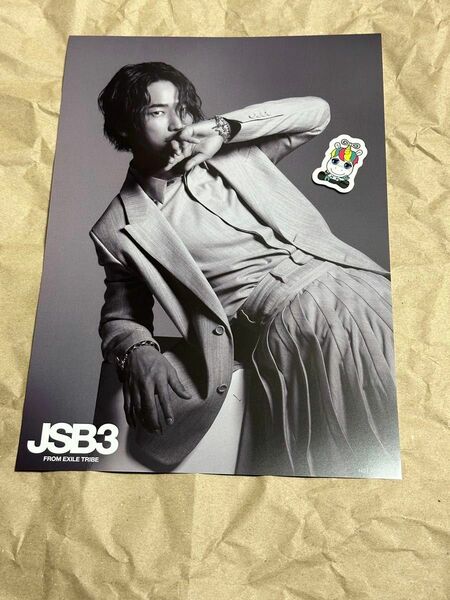 三代目　小林直己　ポスター　キャラステッカー　JSB LAND A4サイズ
