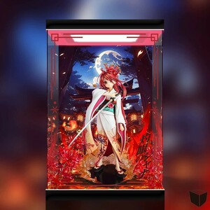 灼眼のシャナ 20周年記念 シャナ 灼眼ノ美人ver. 1/7スケール KADOKAWA KDcolle ☆専用☆ フィギュアケース LED アクリル ショーケース