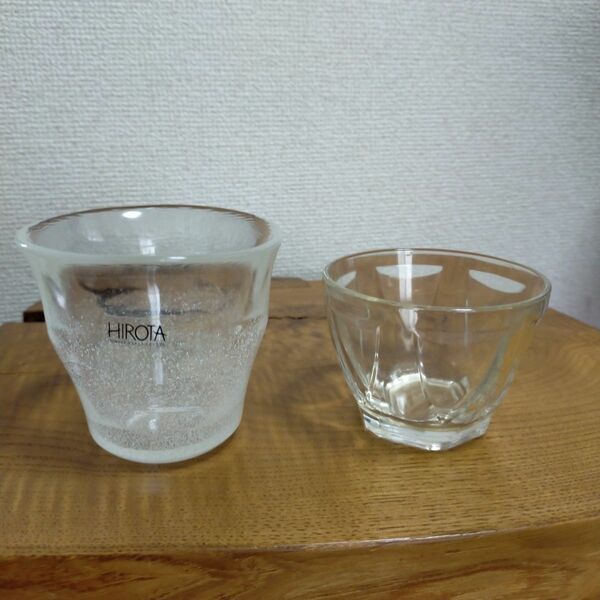 HIROTA&爽健美茶のガラスコップ