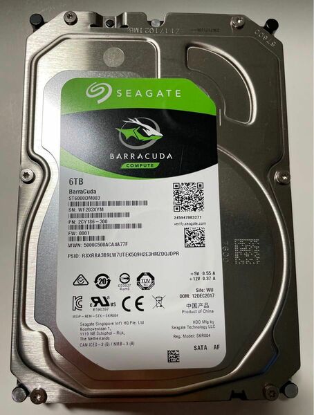 3.5インチ内蔵HDD Seagate 6.0TB