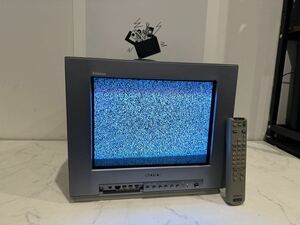 【中古】14インチ ブラウン管テレビ SONY ソニー KV-14DA1 Trinitron トリニトロン カラー TVリモコン付き 映像機器 【札TB02】