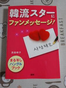 韓流スターにファンメッセージ！　韓国語　中古品