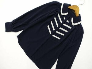 美品 ジョイアス Joias 長袖 ブラウス 1 ネイビー 【メール便可】