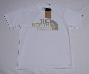 ▲ノースフェイス 速乾半袖TシャツS寸 ホワイト/フロントプリント 新品