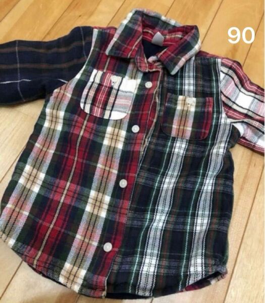 GAP 長袖シャツ　チェックシャツ　80