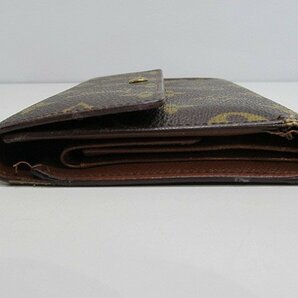 1円  ルイ・ヴィトン 三つ折財布 モノグラム ポルトトレゾ M61202の画像3
