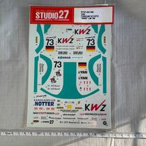 STUDIO27 スタジオ27 1/24 PORSCHE 911 GT2 KWZ LM'98 ポルシェ Konrad ル・マン　レーシング　ドイツ　デカール ステッカー シール _画像1