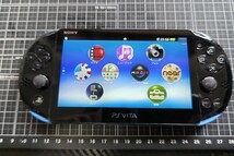 【動作確認済、訳有】PlayStation Vita Wi-Fiモデル アクア・ブルー(PCH-2000ZA23)_画像1